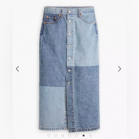 Levi's Button Midi Skirt